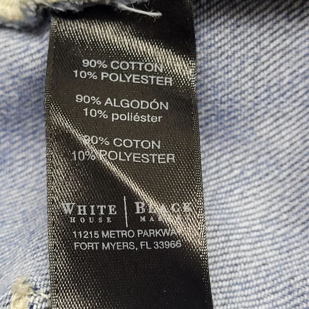 White House Black Market destructed girlfriend jean bermuda shorts - Picture 14 of 15